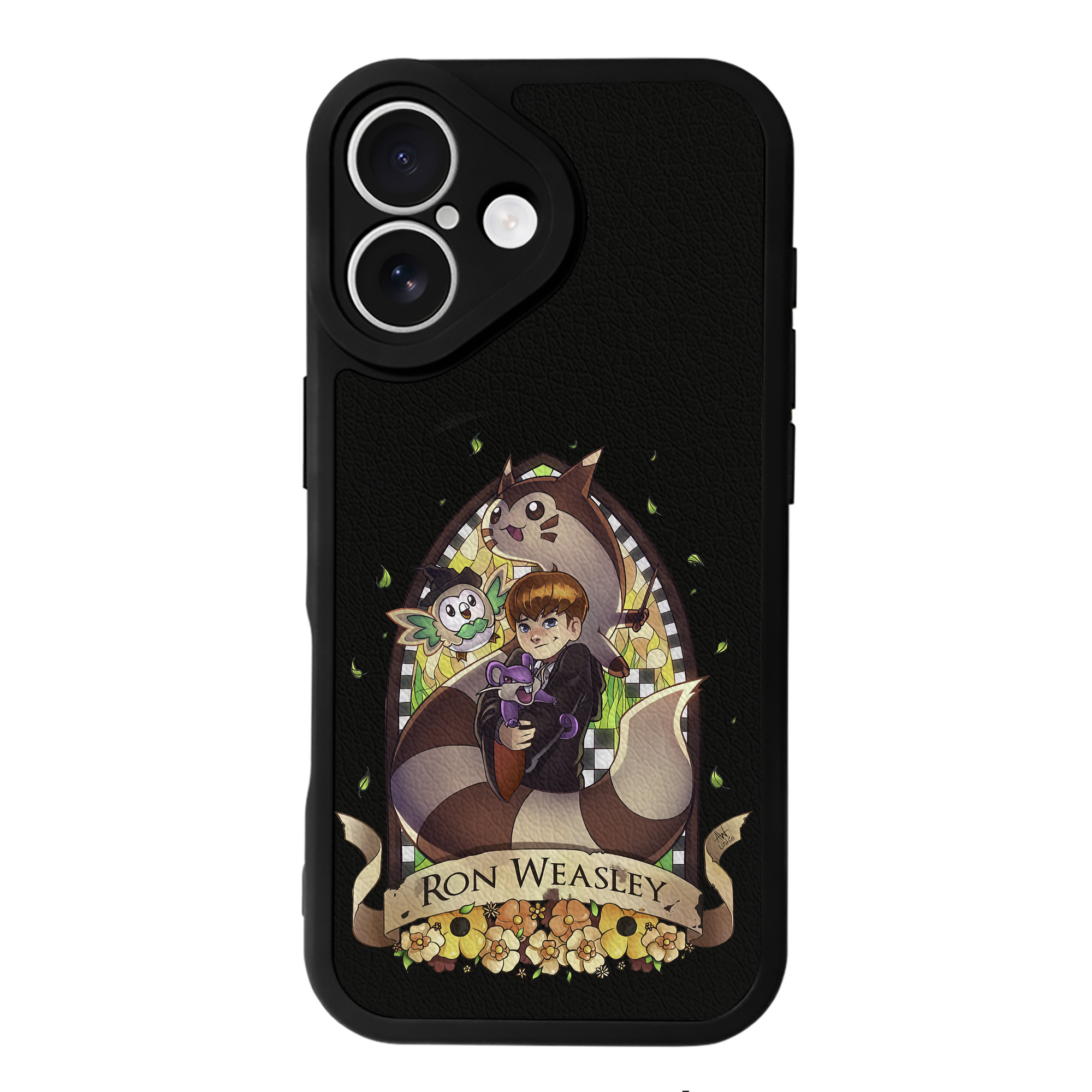（画像用） Harry Potter ハリー・ポッターシリーズ 【iPhone 16シリーズ対応】シリコンスマホケース（レザー調） 材質：シリコン